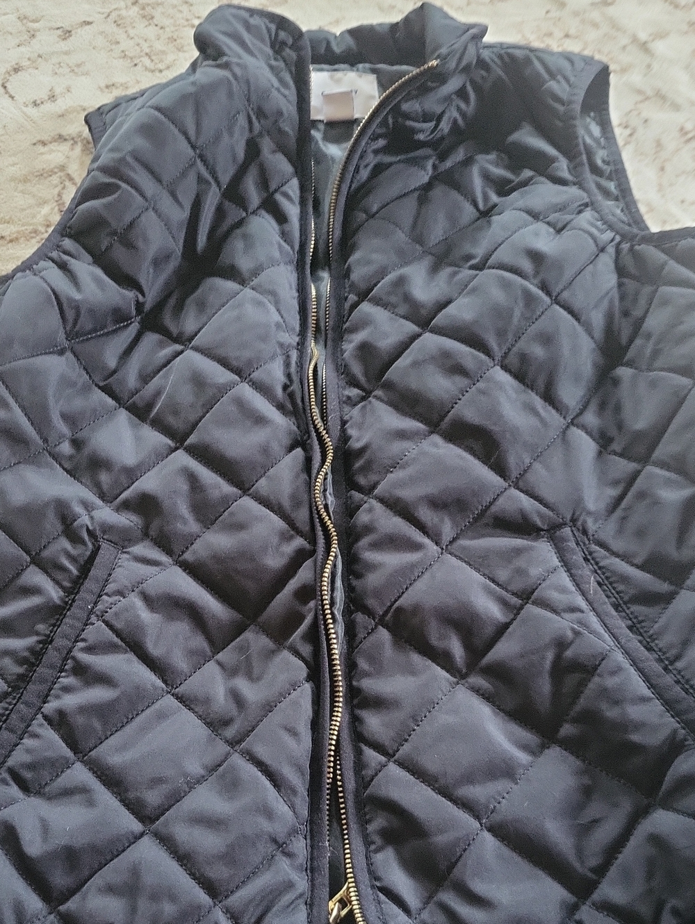 Old Navy Quilted Navy Puffer Vest for Men